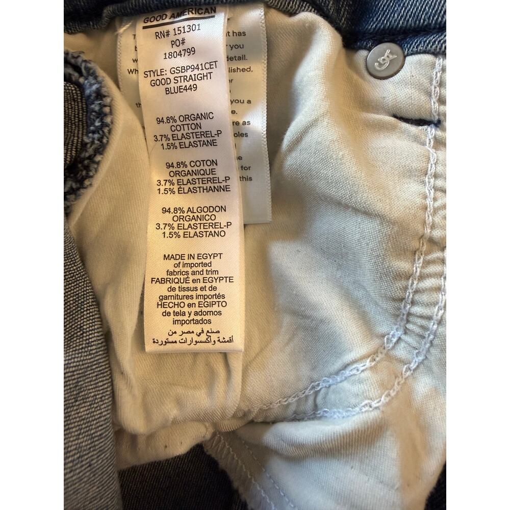 NWT Good American Good Legs Straight, 12/31 - Picture 7 of 7